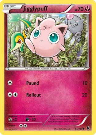 Jigglypuff 065/124 - Reverse Holofoil XY Fates Collide