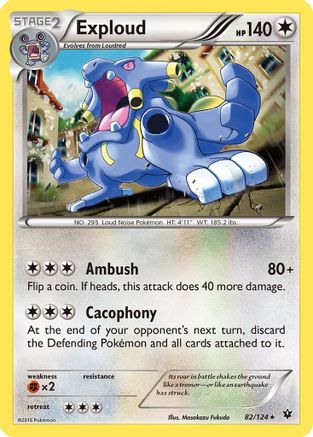 Exploud 082/124 - Reverse Holofoil XY Fates Collide