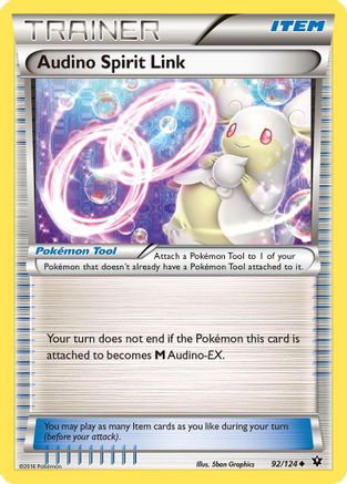 Audino Spirit Link 092/124 - Reverse Holofoil XY Fates Collide