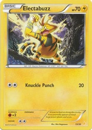 Electabuzz (15) (15) 015 XY Trainer Kit Pikachu Libre & Suicune