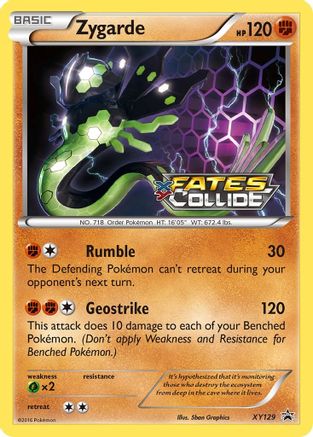 Zygarde (Prerelease) XY129 - Holofoil XY Promos