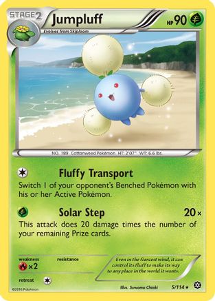 Jumpluff 005/114 - Reverse Holofoil XY Steam Siege