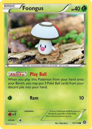 Foongus 012/114 - Reverse Holofoil XY Steam Siege