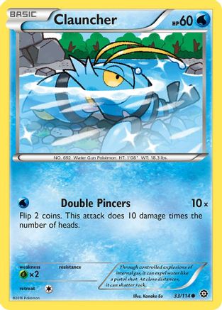 Clauncher 033/114 - Reverse Holofoil XY Steam Siege