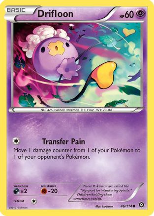 Drifloon 046/114 - Reverse Holofoil XY Steam Siege