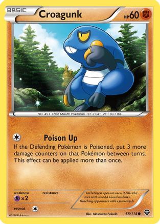 Croagunk 058/114 - XY Steam Siege