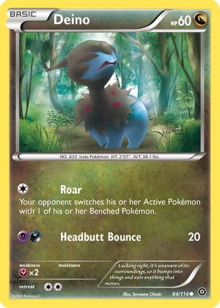 Deino 084/114 - Reverse Holofoil XY Steam Siege