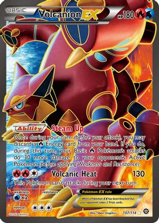 Volcanion EX (Full Art) 107/114 - Holofoil XY Steam Siege