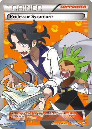 Professor Sycamore (Full Art) 114/114 - Holofoil XY Steam Siege