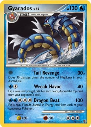 Gyarados (DP Stormfront) 019/100 - Holofoil Deck Exclusives