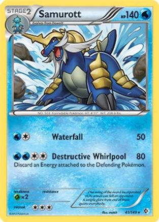 Samurott (BW Boundaries Crossed) 041/149 Deck Exclusives