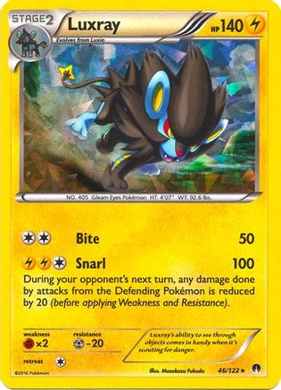 Luxray (Cracked Ice Holo) 046/122 - Holofoil Deck Exclusives