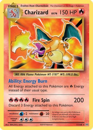 Charizard 011/108 - Holofoil XY Evolutions