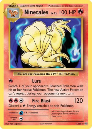 Ninetales 015/108 - Holofoil XY Evolutions