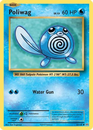 Poliwag 023/108 - Reverse Holofoil XY Evolutions