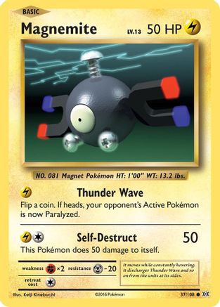 Magnemite 037/108 - Reverse Holofoil XY Evolutions