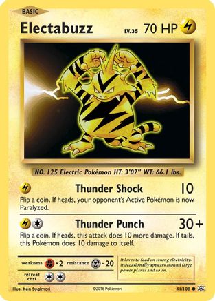 Electabuzz 041/108 - Reverse Holofoil XY Evolutions