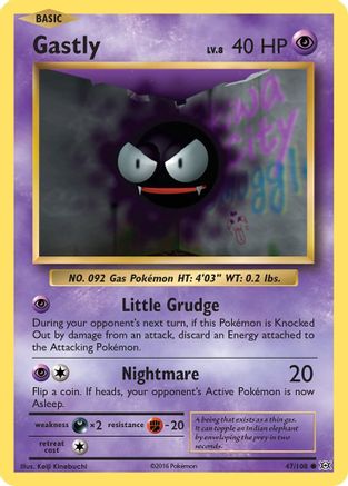 Gastly 047/108 - Reverse Holofoil XY Evolutions