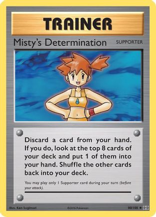 Misty's Determination 080/108 - Reverse Holofoil XY Evolutions