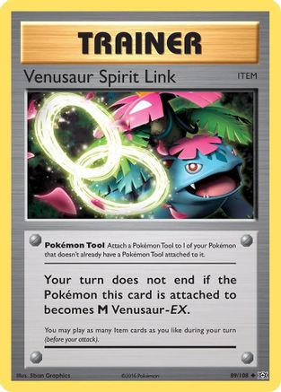 Venusaur Spirit Link 089/108 - Reverse Holofoil XY Evolutions
