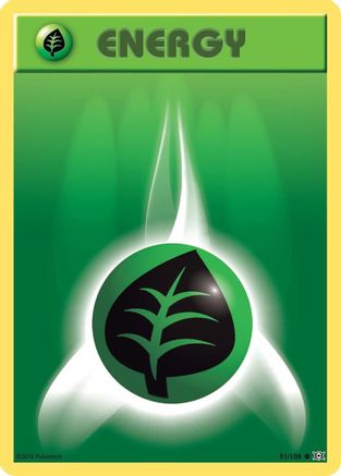 Grass Energy 091/108 - Reverse Holofoil XY Evolutions