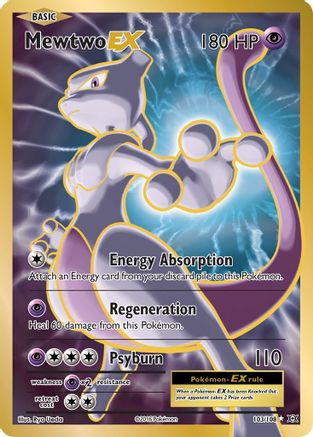 Mewtwo EX (Full Art) 103/108 - Holofoil Evolutions