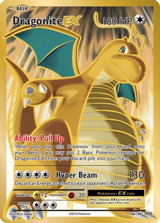 Dragonite EX (Full Art) 106/108 - Holofoil XY Evolutions