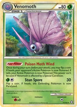 Venomoth (HGSS Triumphant) 011/102 Deck Exclusives