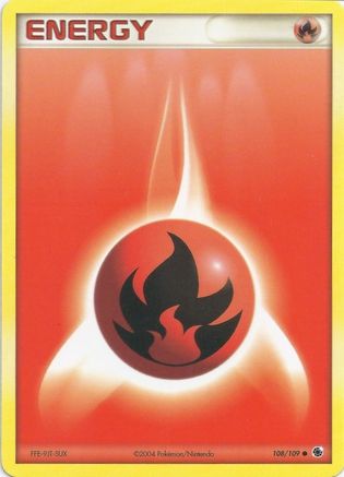 Fire Energy 108 EX Battle Stadium