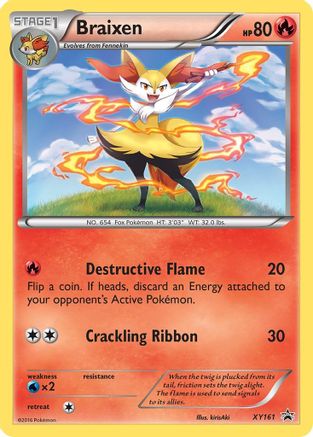 Braixen XY161 - Holofoil XY Promos