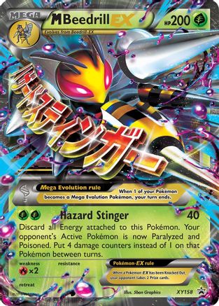 M Beedrill EX XY158 - Holofoil XY Promos