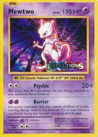 Mewtwo (XY Evolutions Prerelease) 051 - Holofoil XY Promos