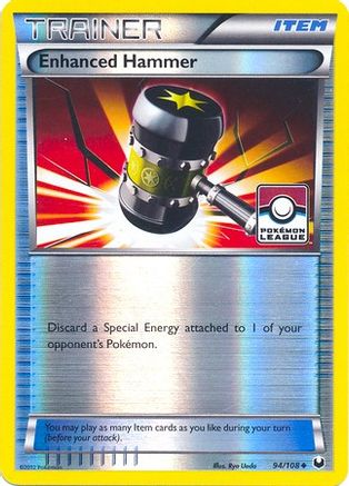 Enhanced Hammer (Pokemon League) 094/108 - Reverse Holofoil League & Championship Cards