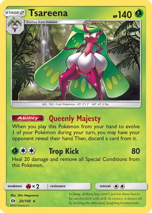 Tsareena 020/149 - Reverse Holofoil SM Base Set
