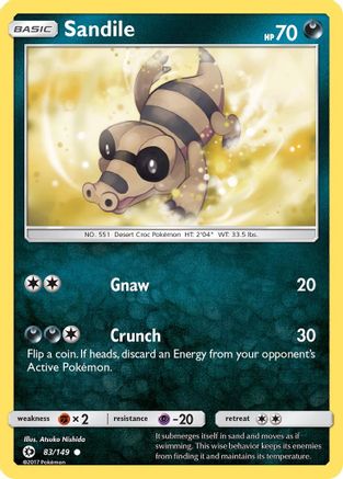Sandile 083/149 - Reverse Holofoil SM Base Set