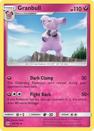 Granbull 091/149 - Reverse Holofoil SM Base Set