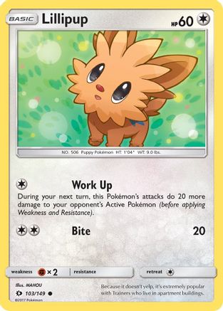 Lillipup 103/149 - Reverse Holofoil SM Base Set