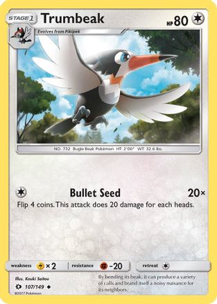Trumbeak 107/149 - Reverse Holofoil SM Base Set
