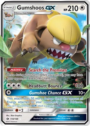 Gumshoos GX 110/149 - Holofoil SM Base Set