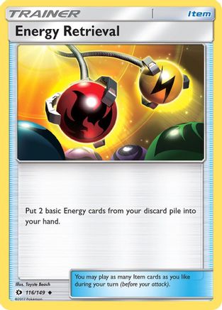 Energy Retrieval 116/149 - Reverse Holofoil SM Base Set
