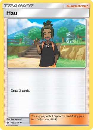 Hau 120/149 - Reverse Holofoil SM Base Set