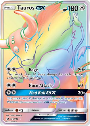 Tauros GX 156/149 - Holofoil SM Base Set