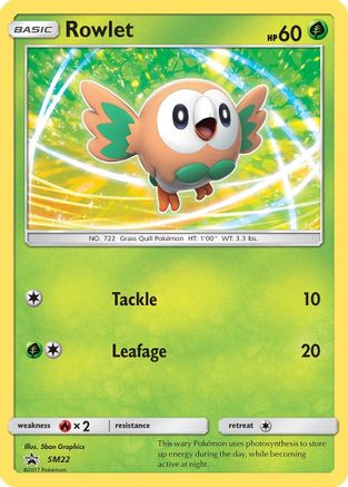 Rowlet SM22 - Holofoil SM Promos