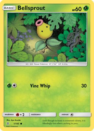 Bellsprout 001/145 - SM Guardians Rising