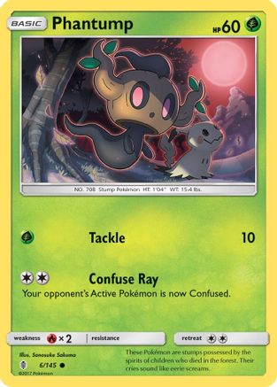 Phantump 006/145 - Reverse Holofoil SM Guardians Rising