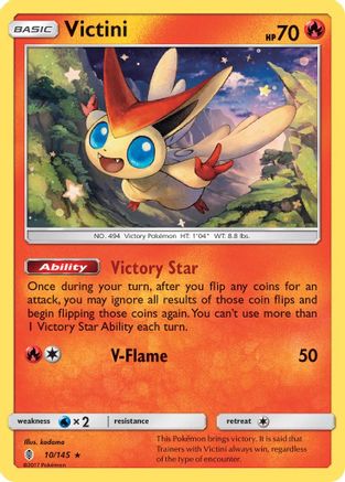Victini 010/145 - Holofoil SM Guardians Rising