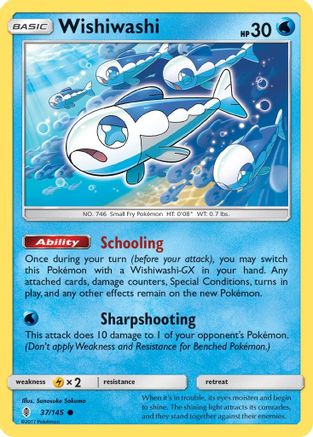 Wishiwashi 037/145 - Reverse Holofoil SM Guardians Rising