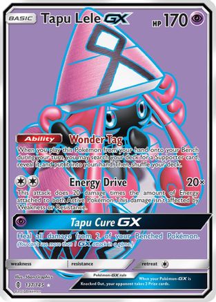 Tapu Lele GX (Full Art) 137/145 - Holofoil SM Guardians Rising