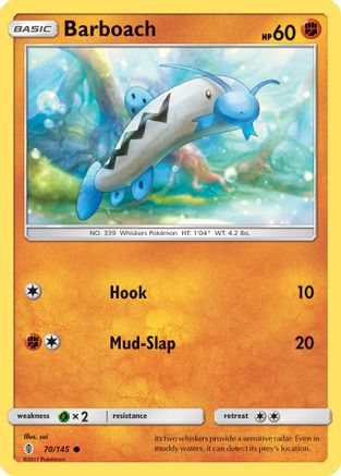 Barboach 070/145 - Reverse Holofoil SM Guardians Rising