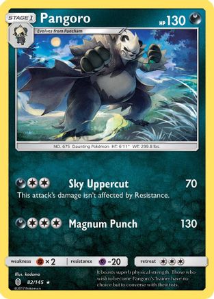 Pangoro 082/145 - Reverse Holofoil SM Guardians Rising